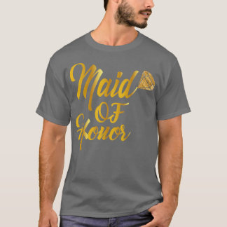 Womens Maid Of Honor Bachelorette Party Bride Brid Tシャツ