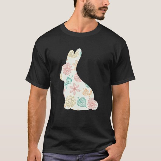 Womens Mama Bunny Floral Mommy Bunny Easter Mom Tシャツ (正面)