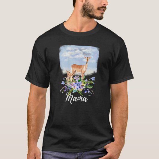 Womens Mama Deer Mommy Cute Doe New Mom  For Mothe Tシャツ (正面)