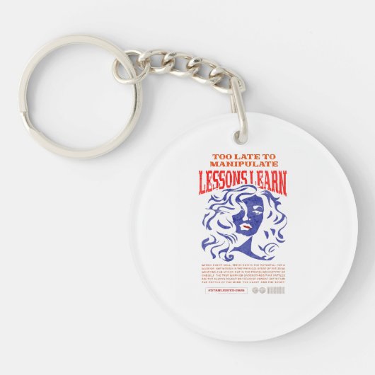 WOMEN'S MANIPULATE LESSONS LEARN ACRYLIC KEYCHAIN  キーホルダー (正面)