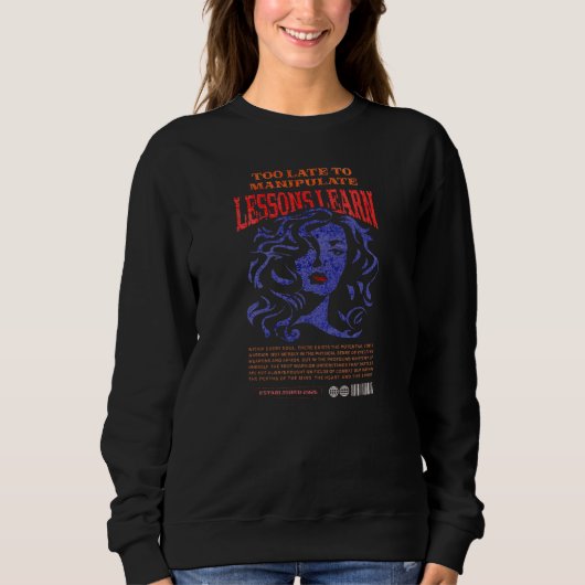 WOMEN'S MANIPULATE LESSONS LEARN SWEATSHIRT スウェットシャツ (正面)