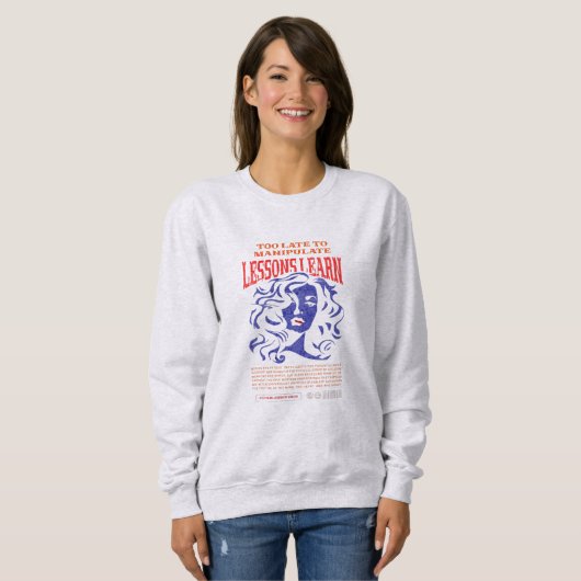 WOMEN'S MANIPULATE LESSONS LEARN SWEATSHIRT スウェットシャツ (正面フル)