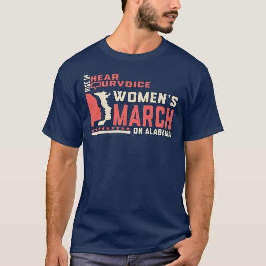 Women's March: Voices Of Change On Alabama Tシャツ (正面)