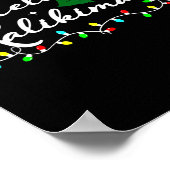 Womens Mele Kalikimaka Hibiscus Flower Hawaii Chri ポスター (角)