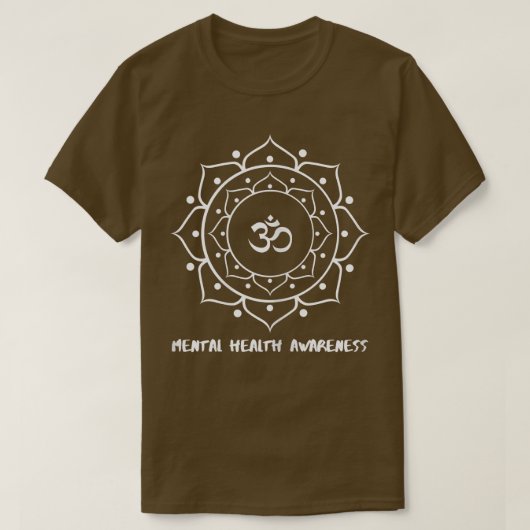 Womens Mental Health Awareness Yoga 6944 3070 Tシャツ (デザイン正面)