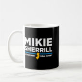 Womens Mikie Sherrill New Jersey Governor 2025 V-n コーヒーマグカップ (左)