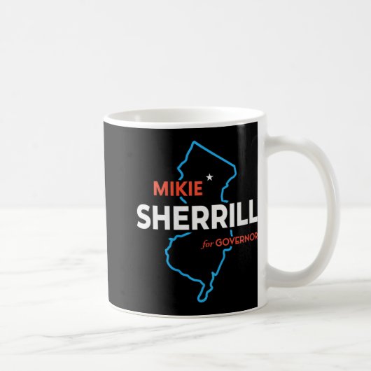 Womens Mikie Sherrill New Jersey Governor Election コーヒーマグカップ (右)