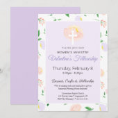 Women's Ministry Valentine's Fellowship Invitation 招待状 (正面/裏面)