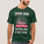 Womens Model Train Mom  Funny Mother Model Tシャツ (正面)