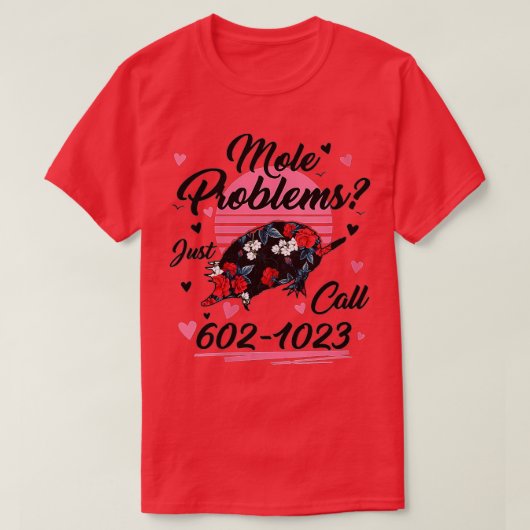 Womens Mole Day Mole Problems Just Call Avogadros Tシャツ (デザイン正面)