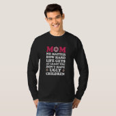 Womens mom no matter how gets life gets at least m tシャツ (正面フル)