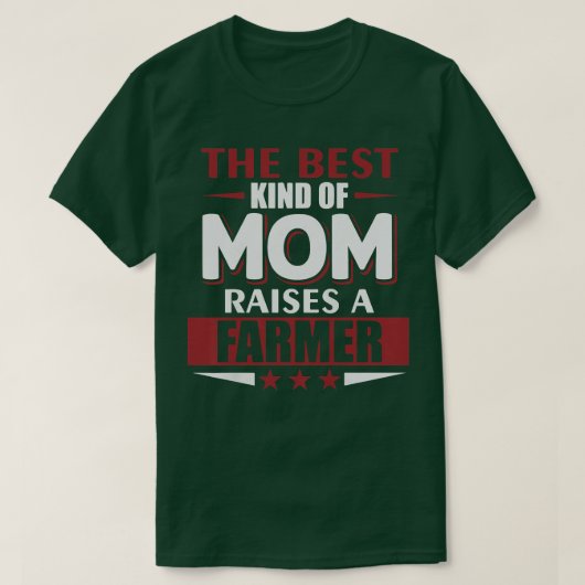 Womens Mom Raises A Farmer Funny Farming Tシャツ (デザイン正面)