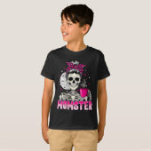 Womens Momster Skull Mom Coffee Lover Halloween Me Tシャツ (正面フル)