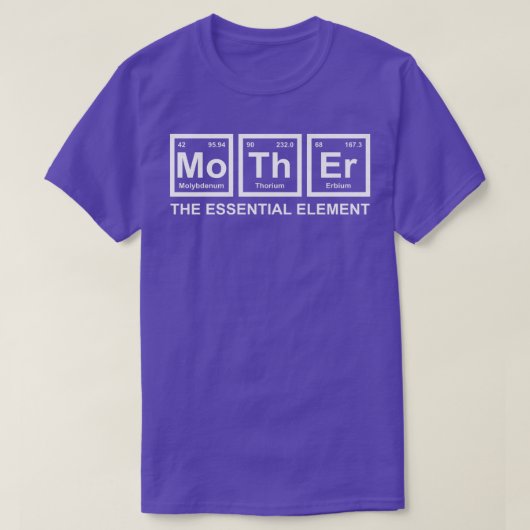 Womens Mother The Essential Element Mom Mother Sci Tシャツ (デザイン正面)