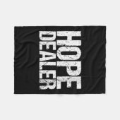 Womens Motivational Hope Er V-neck  フリースブランケット (正面(横))