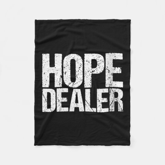 Womens Motivational Hope Er V-neck  フリースブランケット (正面)