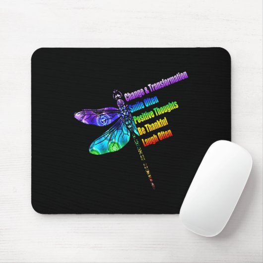 Womens Motivational Insration Gift Dragonfly  マウスパッド (マウス)