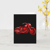 Women's Motorcycle Heart Biker Valentines Day Ride カード (黄色い花)