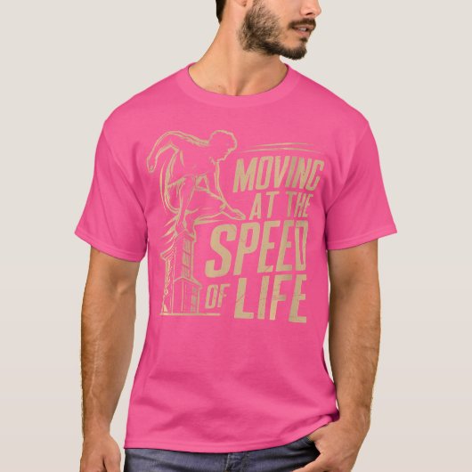 Womens Moving At The Speed Of Life Parkour Tシャツ (正面)