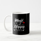 Womens Music Is My Happy Place Motivational Life Q コーヒーマグカップ (左)