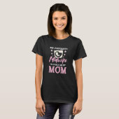 Womens My favorite midwife calls me mom Tシャツ (正面フル)
