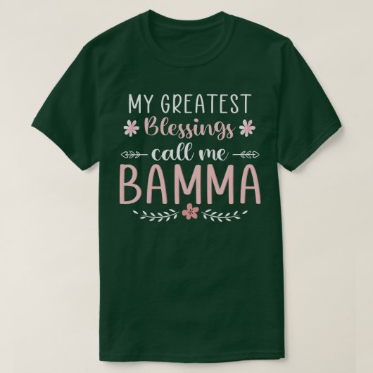 Womens My greatest blessings call me BAMMA Christm Tシャツ (デザイン正面)