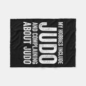 Womens My Hobbies Include Judo Funny Judoka V-neck フリースブランケット (正面(横))