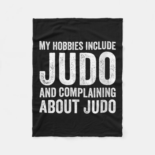 Womens My Hobbies Include Judo Funny Judoka V-neck フリースブランケット (正面)