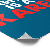 Womens My Neighbor Is A Karen V-neck  ポスター (角)