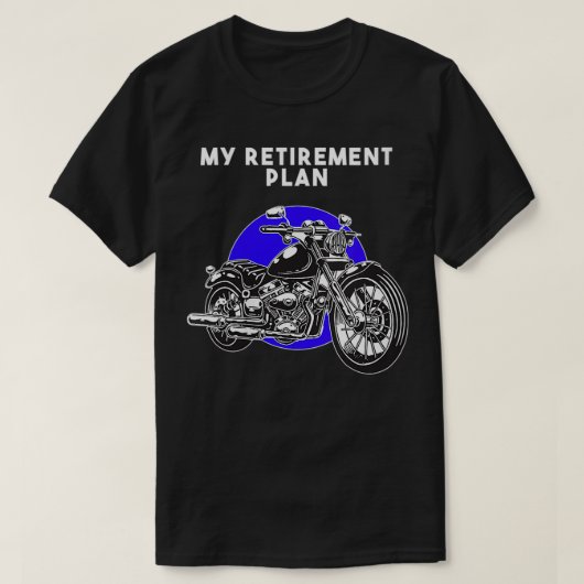 Womens My Retirement Planバイクもしくは自転車に乗る人プレゼン退職したトM Tシャツ (デザイン正面)