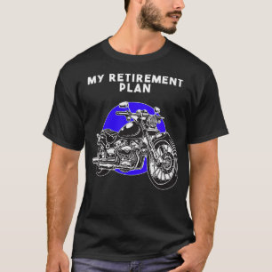 Womens My Retirement Planバイクもしくは自転車に乗る人プレゼン退職したトM Tシャツ