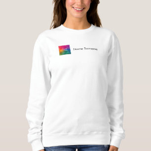 Women's Name Sweatshirtsあなたの会社のロゴはこちら スウェットシャツ