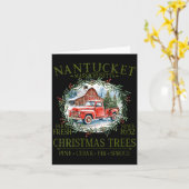 Womens Nantucket Ma Farm Fresh Christmas Trees Gre カード (黄色い花)