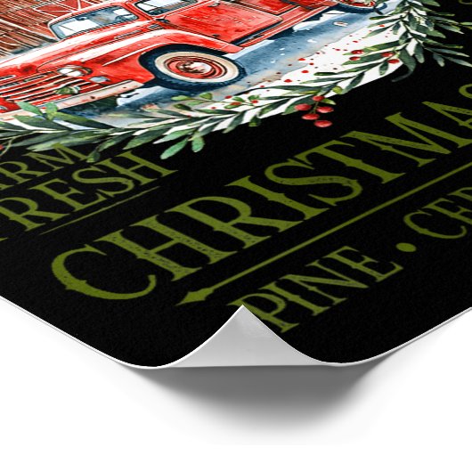 Womens Nantucket Ma Farm Fresh Christmas Trees Gre ポスター (角)