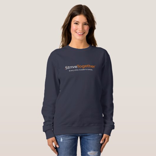 Women's Navy Sweatshirt スウェットシャツ (正面フル)