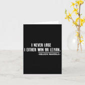 Womens Nelson Mandela's Motivational Quote V-neck  カード (黄色い花)