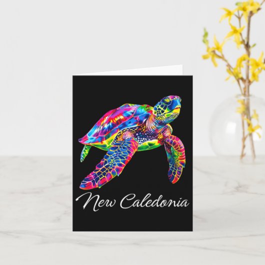 Womens New Caledonia V-neck  カード (黄色い花)