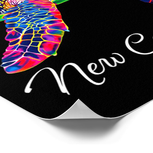 Womens New Caledonia V-neck ポスター (角)