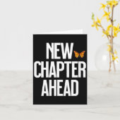 Women's New Chapter Ahead Monarch Butterfly New Be カード (黄色い花)