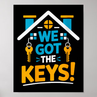 Womens New Homeowner Housewarming Party Matching W ポスター