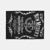 Womens New Mexico's Old No. 1 Hatch Green Chile No フリースブランケット (正面(横))