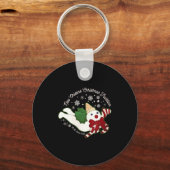 Womens New Orleans Mr Bingle Christmas Tradition S キーホルダー (正面)