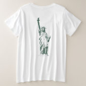 Women's New York Shirt Plus Size NYC Shirts プラスサイズTシャツ (デザイン裏面)