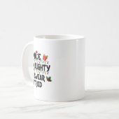 Womens Nice Naughty I Swear I Tried Christmas List コーヒーマグカップ (正面左)