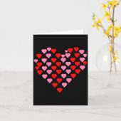 Women's Nk And Red Hearts Lovers Funny Valentine’s カード (黄色い花)