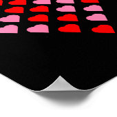 Women's Nk And Red Hearts Lovers Funny Valentine’s ポスター (角)