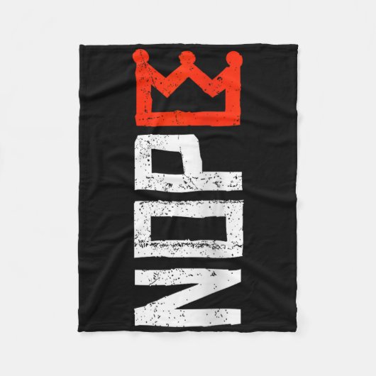 Womens No Kings Protest Sign Vertical Nope V-neck フリースブランケット (正面)