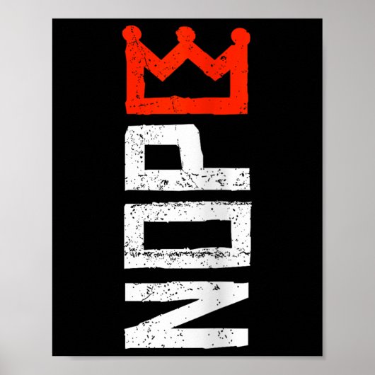 Womens No Kings Protest Sign Vertical Nope V-neck  ポスター (正面)