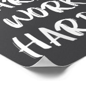 Womens Nobody Cares Work Harder Sarcastic Motivati ポスター (角)