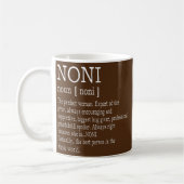Womens Noni Granma Nana Best Woman Love Forever コーヒーマグカップ (左)